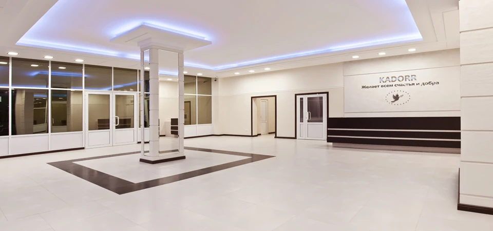 First Pearl — entrance lobby and reception area.