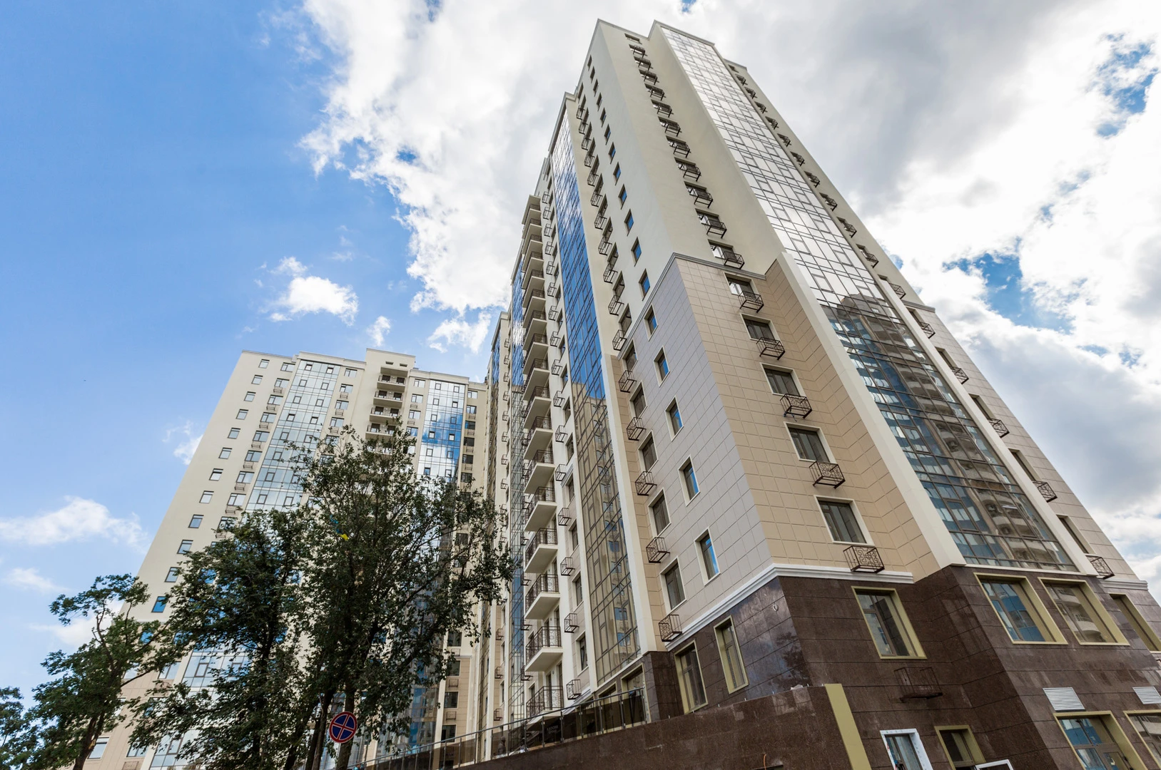 Second Pearl — completed residential building and landscaped frontage.