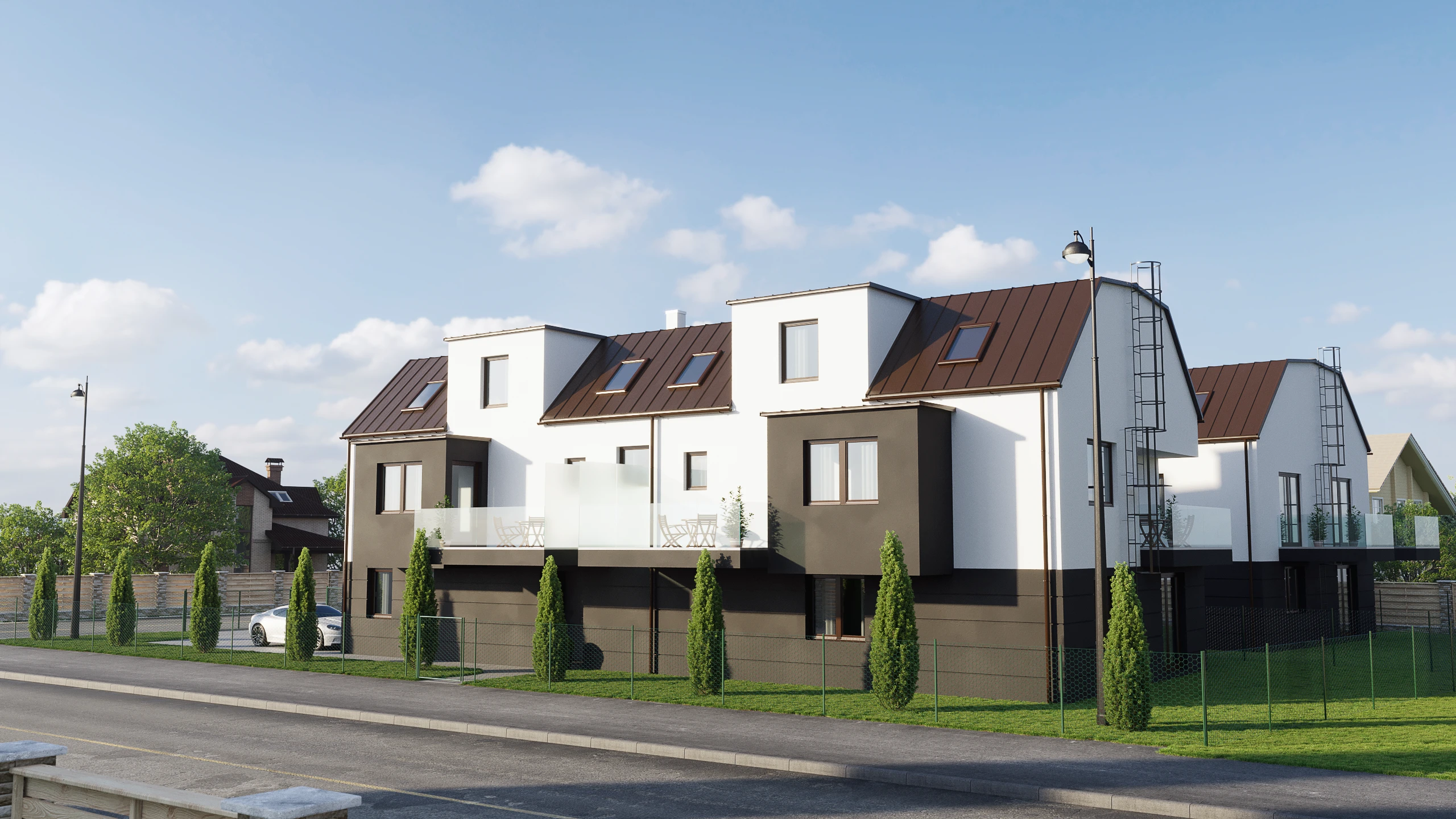 Telephonweg — proposed residential street frontage.