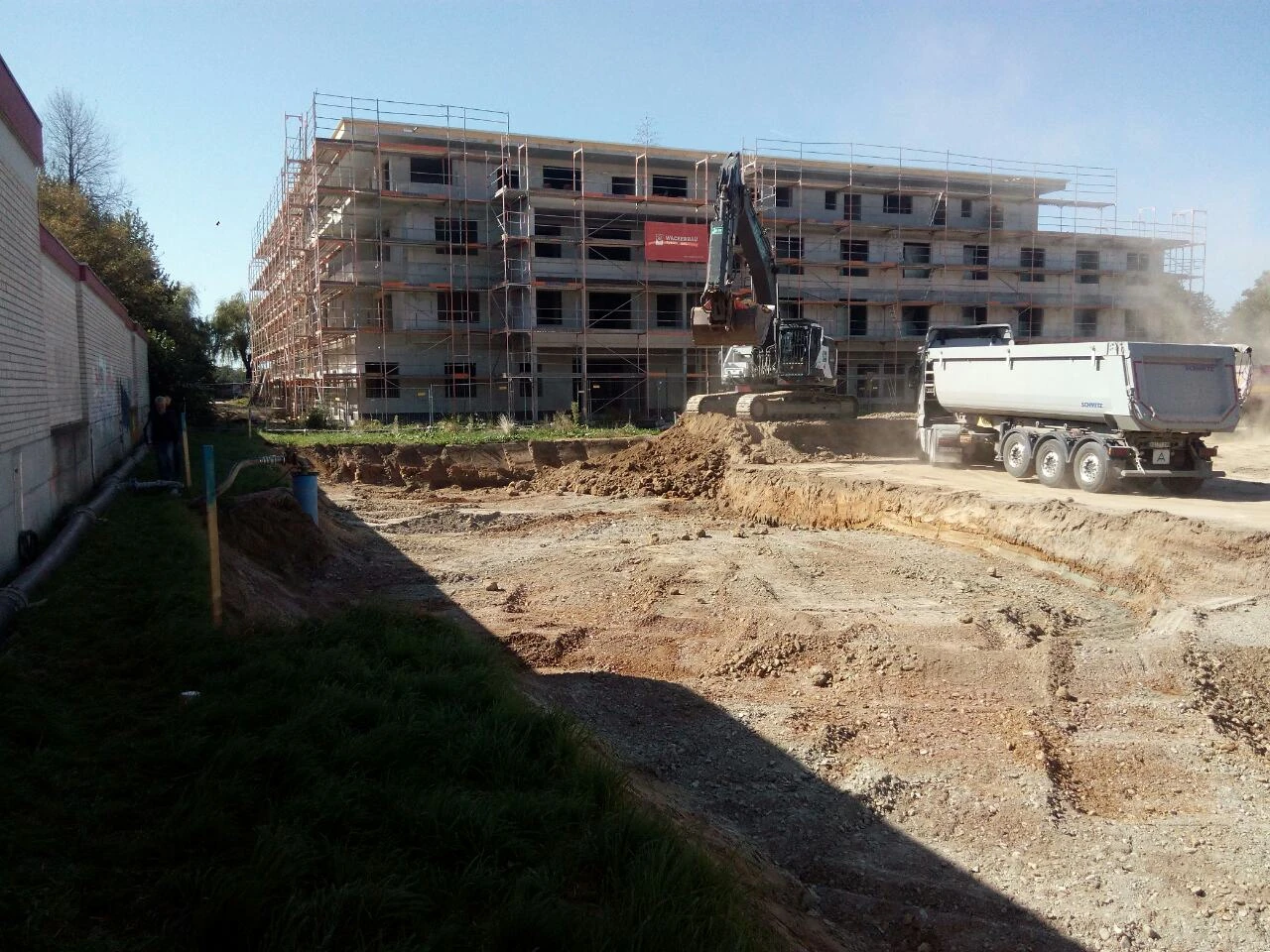 Teningen — site formation and excavation in September 2019.