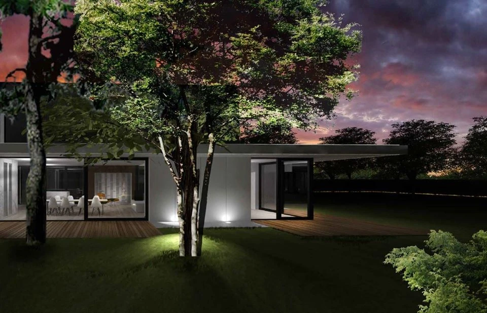 Velká Dobrá — proposed residential architecture and garden.